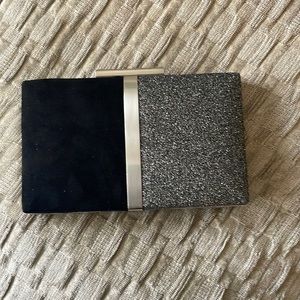 Sondra Roberts Suede and Metallic Evening 🫥Bag